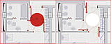 Комплект фурнітури Ergon Living T. E., LA (ширина дверей) = 66,5 см колір: срібний, фото 5