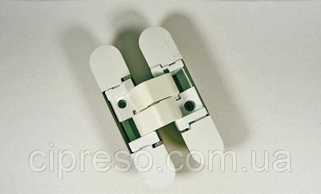 Петля прихована Hafele K1000 3D колір: біла матова 180° вага дверей: 40/52кг, фото 1