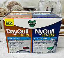 Капсули проти застуди та кашлю VICKS MAX Strenght DayQuil and NyQuil Liquicaps