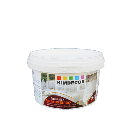 Емаль акрилова Шедевр СК-13 Himdecor білий глянець 0.25кг, фото 1