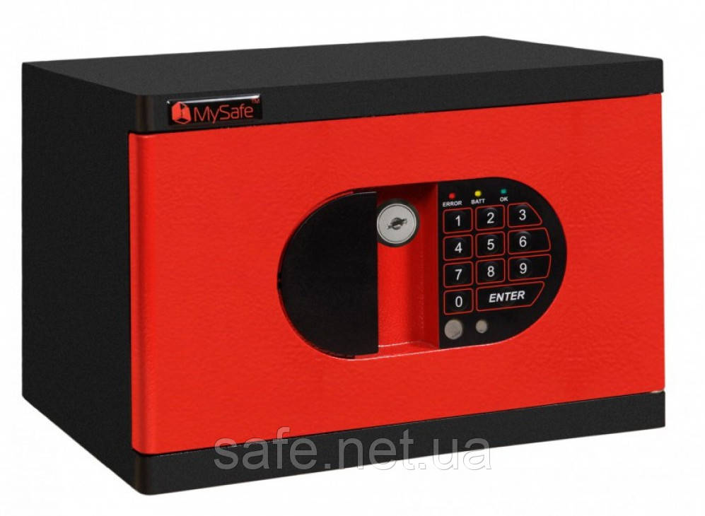 Сейф меблевий Griffon MS.17/23.K.Е RED (ВxШxГ:170x260x230), сейф для дому, сейф для грошей, сейф для офісу