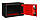 Сейф меблевий Griffon MS.17/23.K.Е RED (ВxШxГ:170x260x230), сейф для дому, сейф для грошей, сейф для офісу, фото 3