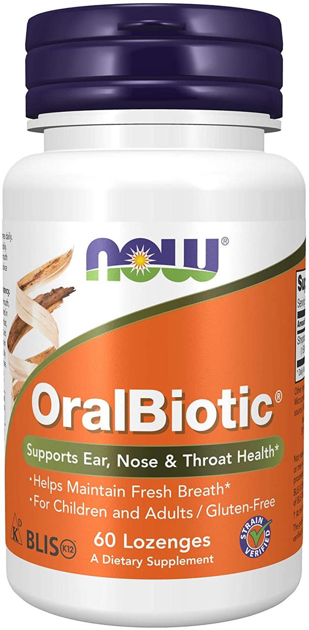 Now Foods OralBiotic 60 леденцов
