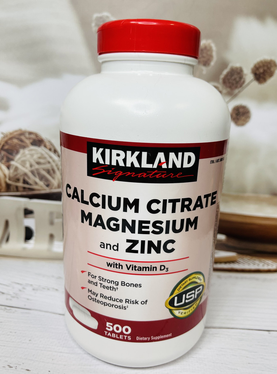 Цитрат кальцію, магній та цинк KIRKLAND Calcium Citrate