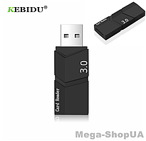 Зовнішній кард-рідер USB 3.0 для MicroSD, картридер зчитувач флеш-карток TF Card, USB 3.0 WR22B