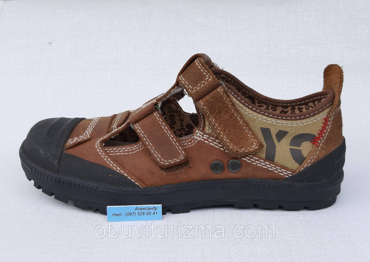 Шкіряні туристичні кросівки YELLOW CAB (30/32размер), фото 1