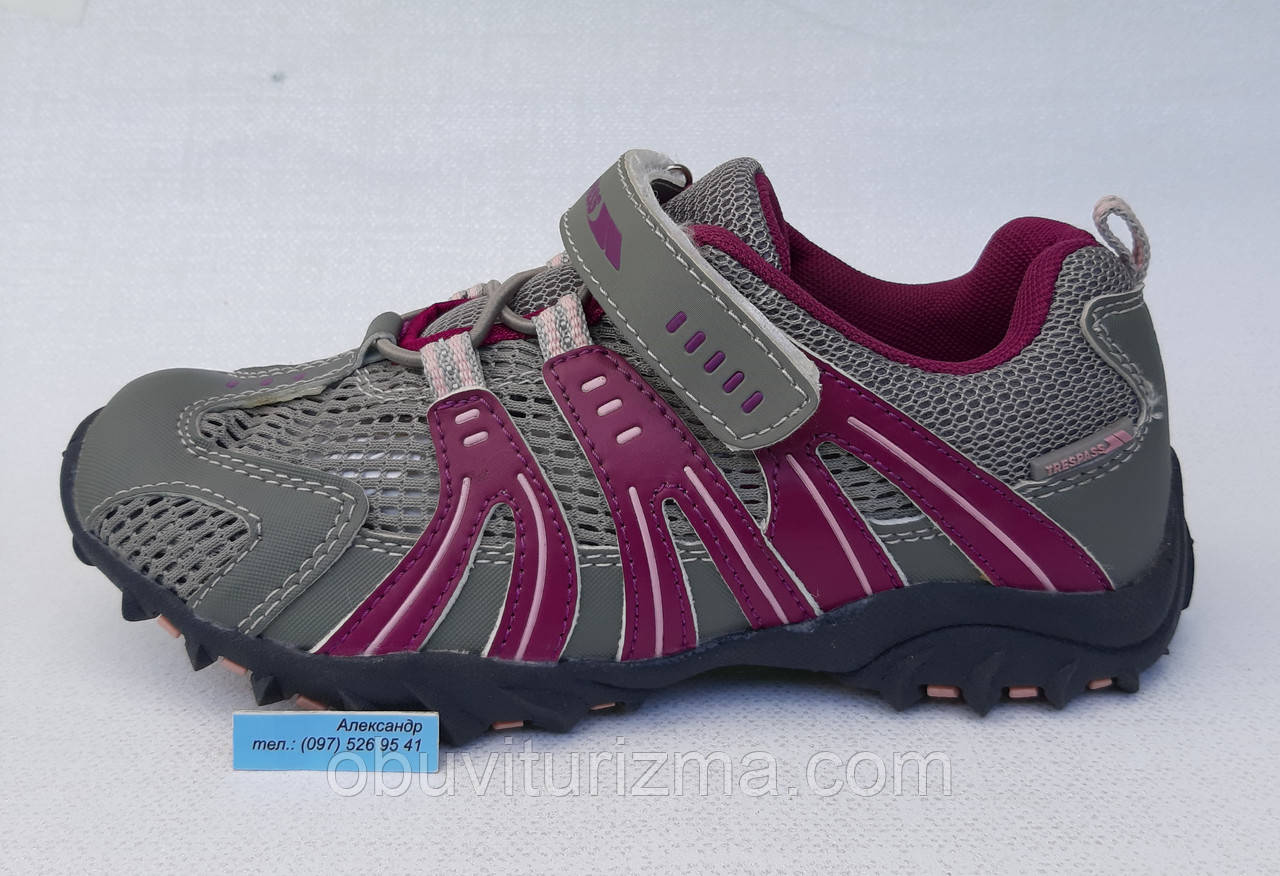 Кросівки фірмові Trespass Kinder Buga Fire (29/33 розмір), фото 1