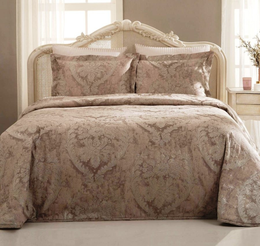 Покривало Tivolyo Home HELEN бежевий, 260 х 260