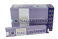 Пахощі Vijayshree Golden Nag Lavender 15г, Аромапалочки масальные Благовония Виджейшри Голден Наг Лаванда,