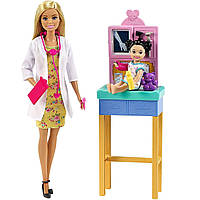 Барби Детский доктор c малышкой Любимая профессия Педиатр Barbie Baby Doctor GTN51