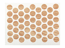 Заглушка конфирмата самоклеящая Weiss d=14 Дуб светлый (50шт) (7520)