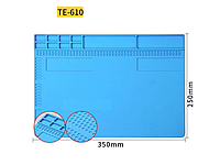 Коврик органайзер на рабочий стол TE-610/W201 35 см на 25 см (силиконовый антистатический термоустойчивый)