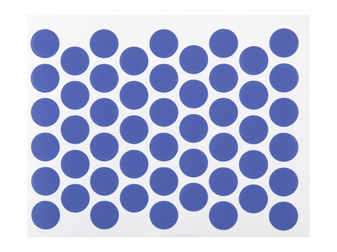 Заглушка конфірмата самоклеящаяся Weiss d=14 Синя (50шт) 9023, фото 1