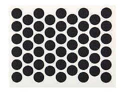 Заглушка конфирмата самоклейка Weiss d=14 чёрная (50шт) (2110)