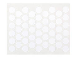 Заглушка конфірмата самоклейка Weiss d=14 білий глянець (50 шт) 311