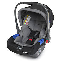 Автокрісло дитяче Бебикокон EL CAMINO NEWBORN+ ME 1043 Royal Gray група 0+ / матеріал ЛЬОН / чорно-сіра