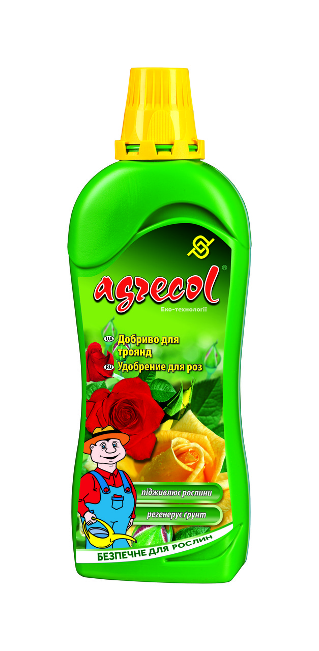 Добриво рідке органічно-мінеральне для троянд Agrecol 0,75 л