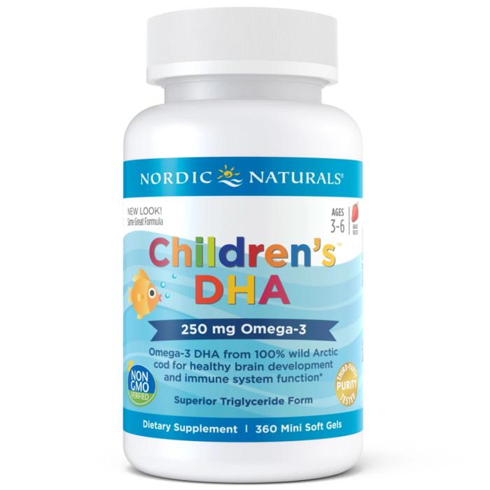 Жирные кислоты Nordic Naturals Children's DHA 250 mg, 360 капсул - клубника - фото 2 - id-p1402848439