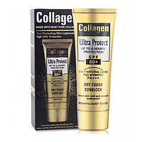 Солнцезащитный крем Wokali Collagen Ultra Protect Dry Touch 3 в 1 Защита SPF 60+ 100 мл