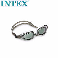 Детские очки для плавания Intex Water Sport Googles 55685 чёрно-серые