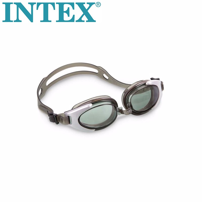 Дитячі окуляри для плавання Intex Water Sport Googles 55685 чорно-білі