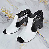 Босоніжки на широкому підборі, фото 3