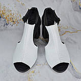 Босоніжки на широкому підборі, фото 4