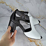 Босоніжки на широкому підборі, фото 6