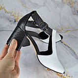 Босоніжки на широкому підборі, фото 5