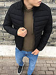 Чоловіча куртка весняна демісезонна весна-осінь чорна Туреччина. Живе фото (Чоловічі куртки), фото 2