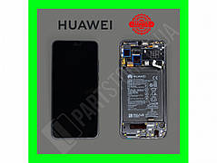 Дисплей Huawei Honor 8X Black (02352DWX) сервісний оригінал у зборі з рамкою, акб і датчиками