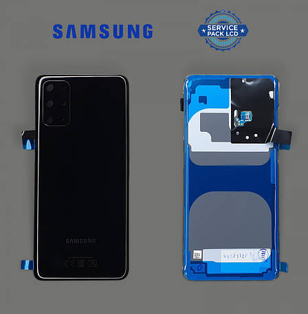 Кришка Samsung G985 Cosmic Black S20 Plus (GH82-22196A) сервісний оригінал, фото 3