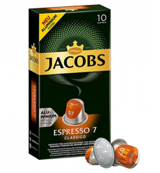 Кофе в капсулах Jacobs Espresso 7 Classico Nespresso (10 шт.) Нідерланди, Неспресо Якобс