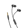 Навушники вакуумні з мікрофоном провідні гарнітура KONI strong KS-102 Чорний, фото 2