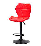 Барний стілець Торіно червона екокожа TORINO BAR ВК - BASE в екошкірі + чорний метал, фото 4