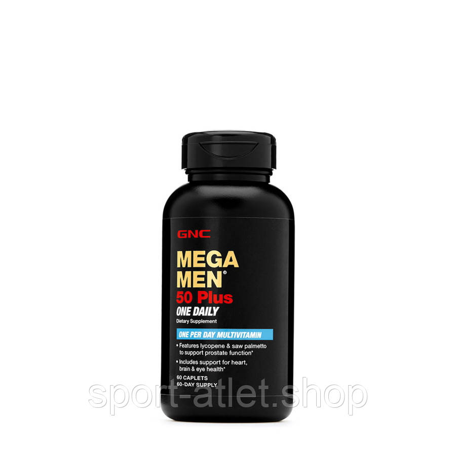 Вітаміни та мінерали GNC Mega Men 50 Plus One Daily, 60 каплет