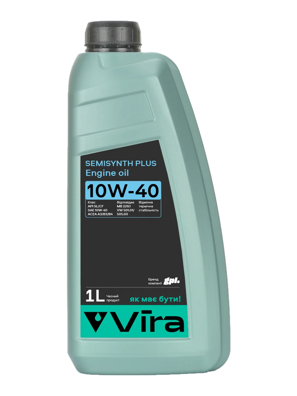 МАСЛО 'VIRAOIL' SEMISYNTH PLUS 10W40 1Л SL/CF (VI0351)