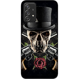 Чохол силіконовий для Samsung A52 Galaxy A525F з картинкою Череп в капелюсі