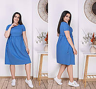 Невероятно комфортное женское летнее платье Ткань "Лен" 50, 52, 54, 60 размер 50 52