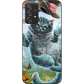 Чохол силіконовий для Samsung A52 Galaxy A525F з картинкою Чеширський кіт