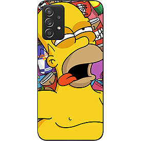 Чохол силіконовий для Samsung A52 Galaxy A525F з картинкою Гомер