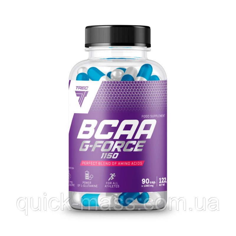 Амінокислоти BCAA Trec Nutrition BCAA G-Force 1150, 90 капсул