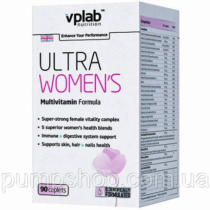 (уцінка термін по 2.25) Вітаміни для жінок VPLab Ultra Women’s Multivitamin 90 капс., фото 1