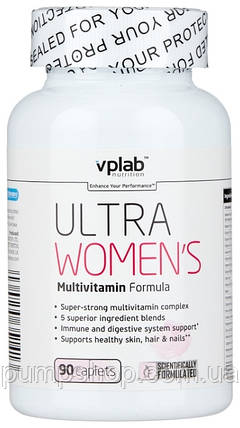 (уцінка термін по 2.25) Вітаміни для жінок VPLab Ultra Women’s Multivitamin 90 капс., фото 3
