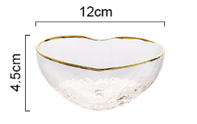Скляна миска "Серце" RD-67015 12х4.5 см
