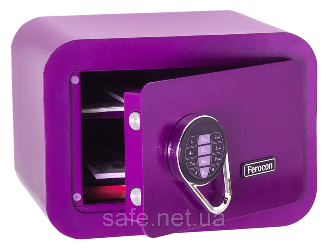 Сейф меблевий Ferocon Violet (ВxШxГ:250x350x280), сейф для дому, сейф для грошей, сейф для офісу та документів