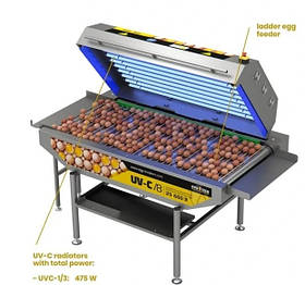 Обладнання для дезінфекції яєць UV-C disinfection