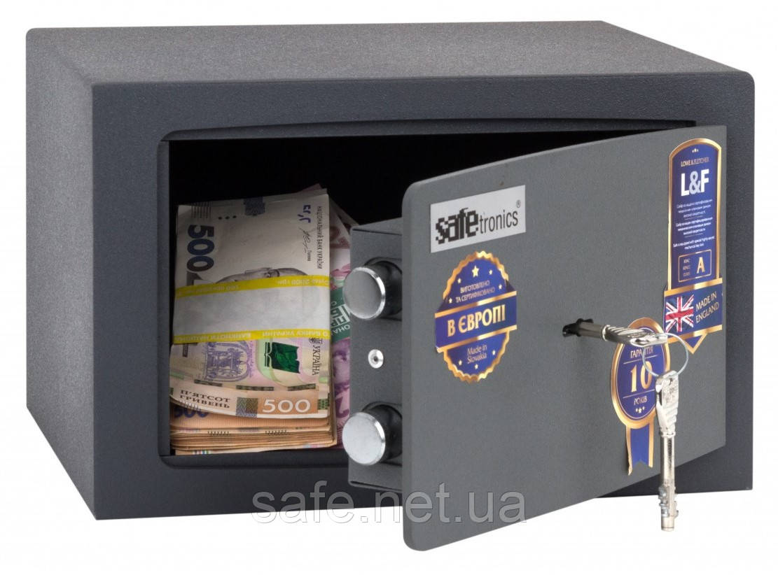 Сейф меблевий Safetronics NTL 20M (ВxШxГ:200x315x250), сейф для дому, сейф для грошей, сейф для офісу