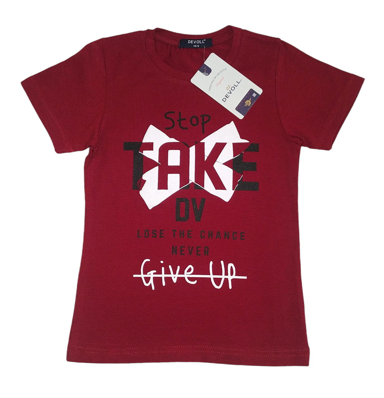 Футболка для хлопчика червона з принтом Розміри 110 128, фото 1