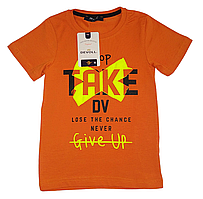 Футболка для хлопчика яскрава з принтом Розміри 128